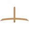 Ekena Millwork Bellingham Timber Gable Bracket, Western Red Cedar, 60"W x 30"H x 3 1/2"D x 3 1/2"F, 12/12 Pitch GBW060X30X0404BEL00SWR - alternate 1